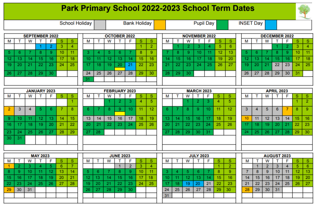 Term Dates – Park Primary School